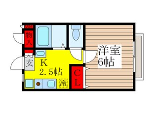 コーポサンライズⅢの物件間取画像